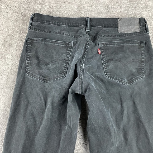 Levis 541 Athletic Taper Jeans Mens 33x29 Black Low Rise - Picture 12 of 14